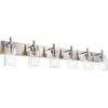 Vinluz 5-Light Black Bathroom Vanity Fixture - Modern Industrial Indoor Mur Murn For