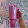 Cosmo Pink T H2.0 40oz Tazza di caffè Bottiglia d'acqua da 40 once di San Valentino Regalo