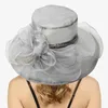 Cappelli larghi Brim Elegant Birding for Women Womens Dress Cappello Fiore Doccia Bridal Doccia Sun Beach Visorle pieghevoli