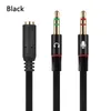 New Splitter Headphones Jack 3.5 Mm Stereo Audio 2 Male To 1 Female Cable Adapter Microphone Plug for Earphone Portable
