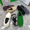 Lässige Schuhe grüne echte Frauen Wohnungen Slip-On-Slipper Espadrilles Frauen wandern dicke alleinige Plattform Moccasins