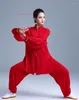 Vêtements ethniques 2024 traditionnels chinois Tai Chi Wushu Uniforme Kungfu Exercice d'entraînement Pratique des arts martiaux Set Wing Chun Taiji Tops Pantalon