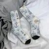 Chaussettes masculines vintage nautical dreams éléments motif art unisexe hip hop imprimed drôle de chaussette d'équipage