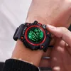Armbandsur Yikaze Big Dial Men's Sports Watch 30m Life Waterproof Multifunktion Militära män Digitala klockor LED ELEKTRONISK ANMISKA WISTWATCH