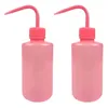 Storage Bottles 2Pcs Safety Wash Bottle Portable 250ml Narrow Mouth Long Tube Watering Can Lightweight For Tattoo Chemistry Industry