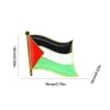 550st Palestine Flag Badge Rostfritt stål Palestinflag Pin Lapel Badge For Bag Hat krage Tillbehör 240416