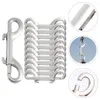 Dog Collars 12 Pcs Double Buckle DIY Clasps Snap Hook Accessories Backpack Hooks Metal Snaps Zinc Alloy Leash Clips