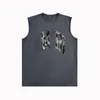 24SS Nouveau créateur pour hommes Tops Tops Trendy Brand T-shirts sans manches ZJBAM050 Fracture osse