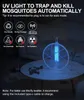 Electric Fly Swatter 2 Pacchetto pieghevole Bug Zapper Racket USB USB ricaricabile Mosquito Whandsfree Handhold 240415