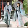 Abbigliamento etnico cinese Hanfu coppie fantasile Fantasia di Halloween Costume Black White White cinese Hanfu per donne uomini più dimensioni