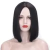 Gradient Wig Womens Fluffy Trim Bobo Head Split Short Straight Hair Dye Wig