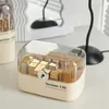 Organizzatore cosmetico Box di stoccaggio cosmetico di grande capacità Basella impermeabile e polvere Desktop Makeup Organizer Care del bagno nel bagno Q240429