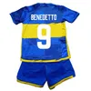 23 24 Boca Juniors Kid Kit Soccer Jerseys Cavani Fernandez Benedetto Marcos Rojo Zeballos Advincula Home Away 3rd Football Shirts