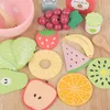 Wooden Fitend Play Food Kitchen Toys Classic Coute Cooking Set Kids HabyPlay Habore Imitation Game Toys for Girls Boys 240420
