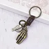 Keychains Vintage Woven Alliage Hand Os Bow Cowchain Car Keychain Car Creative Simple Gift