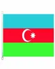 Azerbaigian Bandiera Banner 3x5ft90x150cm 100 poliestere 110 gsm Warp in tessuto a maglia bandiera da esterno1078116