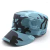 Ball Caps 2024 Summer Fashion Men Baseball Army Camouflage Flat Cap Hats Kobiet Kobiet Men's Outdoor Visor Training Camo