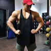 Merk heren mesh fitness kleding gym stringer tanktop mannen bodybuilding vest workout singlets running mouwloos shirt 240411