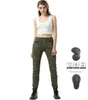 Damesjeans dames motorfiets met pantser anti-fall blauwe groene motorbakken broek voor zwarte motorbladen EW602402839307