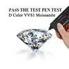 Anneaux de bande Luxury PT950 Platinum Ring VVS 1 D Couleur Hydrate Diamond Weume Femmes Exquisites Bijoux Accessoires Q240429