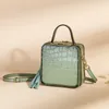 Sac Femmes Boîte portable sac à main 2024 Sacs d'élingue élégante Fctossr Sacs à main le cuir authentique Lady Messenger