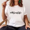 T-shirts de femmes t-shirts momlife coton maman maman vie tshirt