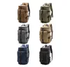 Backpack Large Capacity Canvas Bags For Men Outdoor Travel Converted Crossbody Bag Student Hiking