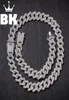 Nieuwe kleur 20 mm talk Cuban Link Chains ketting mode hiphop sieraden 3 rijstorige strass iced kettingen voor Men1599233