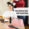 Bolsas de fraldas Ferramentas de cabeleireiro Bolsa de viagem e Minúsculo de cabelos resistentes ao calor Saco de armazenamento de armazenamento de armazenamento de cabelos de cabelos de grande capacidade D240429
