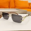 Designer Sonnenbrille Neue rahmenlose Diamant eingelegtes kleines Kasten Männer und Frauen Sonnenbrillen flachlicht modische und personalisierte Sonnenbrillen Y2K Rahmenlos