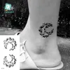 1 PC Geometric Planet Fashion Women tillfällig tatuering klistermärke vattenöverföring minimalistisk liten solmåne design falska 240423