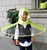 Dzieci Komiks Flying Parasol Parasol Uchwyt dziecięce płaszcz przeciwdeszczowy na czapkę z płaszczem i peleryny deszczowy płaszcz7782395