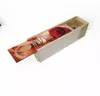 Bottiglia di vino sublimazione caddy stoccaggio in legno bottiglia bottoni scatole bianche distaccabili scatole regalo personalizzate intero a027137992