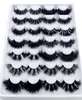 False Eyelashes 14 Pairs Fluffy Lashes 25mm 3D Mink Long Thick Natural Whole Vendors Makeup2555421