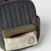 Rucksack gesticktes Kinder kleiner Schulbag Brown Cordwork Patchwork Retro -Rucksäcke für Männer und Frauen verfügbar