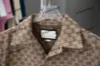 Xinxinbuy Men Designer Tee T-shirt 2024 Italie Double Letter Jacquard Fabric Denim Ensembles à manches courtes Coton Femmes