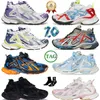 Sapatos de grife de alta qualidade faixas 7.0 Runners Shoe Triple S 7.5 Runner Sneaker Faixas mais quentes 7 Tess Gomma Paris Speed ​​Platform Fashion Outdoor Sports