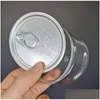 Food Savers Storage Containers Plastic Can Pet Blank Sleek Slim Aluminum Packing Oem 30G 50G 100G Transparent Jar Herb Container Bottl Dh895