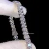 Brilliant Diamond Moissanite Bracelet Sterling 925 Silver Tester Pass Classic Oval Cut incolore Bracelet Moisanite Moisanite