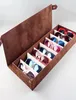 High Quality Glasses Case 8 Slot Grid Sunglasses Display Rack Holder Organizer Rectangle Storage Box LJ2008129605477