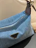 Najnowsza wersja skórzanej ładunki na ramię Crossbody Fashion NVbao Tote Bag Top Quality Blue Dżinsy Hobo pod pachami lunch