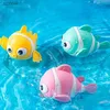 Badleksaker Söt simning Clown Fish Bath Toy för barn Floating Wind Toy för pojkar och flickor Nyfödda babybadkar för barn Toywx
