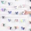 Party Decoration 3D Butterfly Paper Banner Gold Silver Hanging Garland Streamers Decorations For Home Wedding Birthday Diy Decor