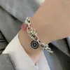 Bracelets de liaison weiyue 925 Bracelet en cristal en argent sterling