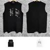 24SS New Designer Mens Tank TopsトレンディブランドファッションノースリーブTシャツZJBAM050骨骨折曲線の湾曲したレター印刷ベスト通気性と快適なサイズS-XXL