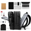 Backpack de alta qualidade escalável 15,6 polegadas laptop Laptop Large Waterproof School Kaps Macks Mochila USB Men Travel Big Big Rucksack