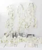 Fleurs décoratives couronnes 2pcs artificiels cerise fleur de la fleur de vigne blanche pour toujours garland pour décoration de maison mariage pa6725065