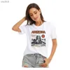 T-shirt femminile Yryt Summer New Womens Top Arizona Peak Stampa Short Shorte Old Cash Top Casual Top personalizzato T-Shirt Cottonwx