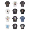 T-shirts för män Saint Michael 2024 slitna västkusten tvättade high street trendiga vintage kort ärm t-shirt