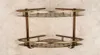 Bathroom Antique Bronze Shelf Two Layer Corner Aluminum Basket Shower Caddy Hair Dryer Holder etagere salle de bain murale tipi Y27831178